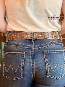 Load image into Gallery viewer, Starburst Studded Belt - Henderson&#39;s Western Store