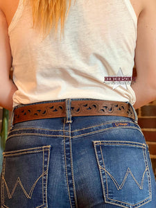 Load image into Gallery viewer, Scroll Paisley Belt - Henderson&#39;s Western Store