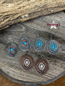 Load image into Gallery viewer, Western Chunky Pendant Earrings - Henderson&#39;s Western Store