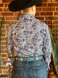 Load image into Gallery viewer, Ladies Rough Stock Paisley ~ Blue - Henderson&#39;s Western Store