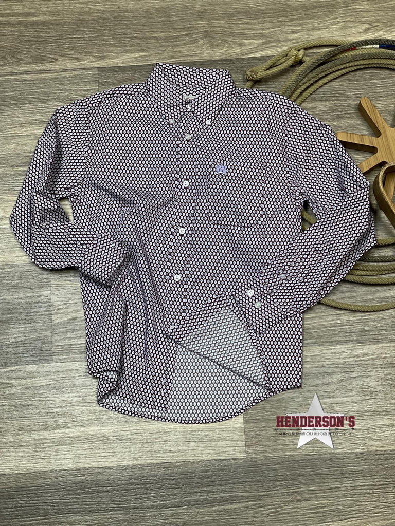 Boy's Cinch Geo Print ~ Purple - Henderson's Western Store
