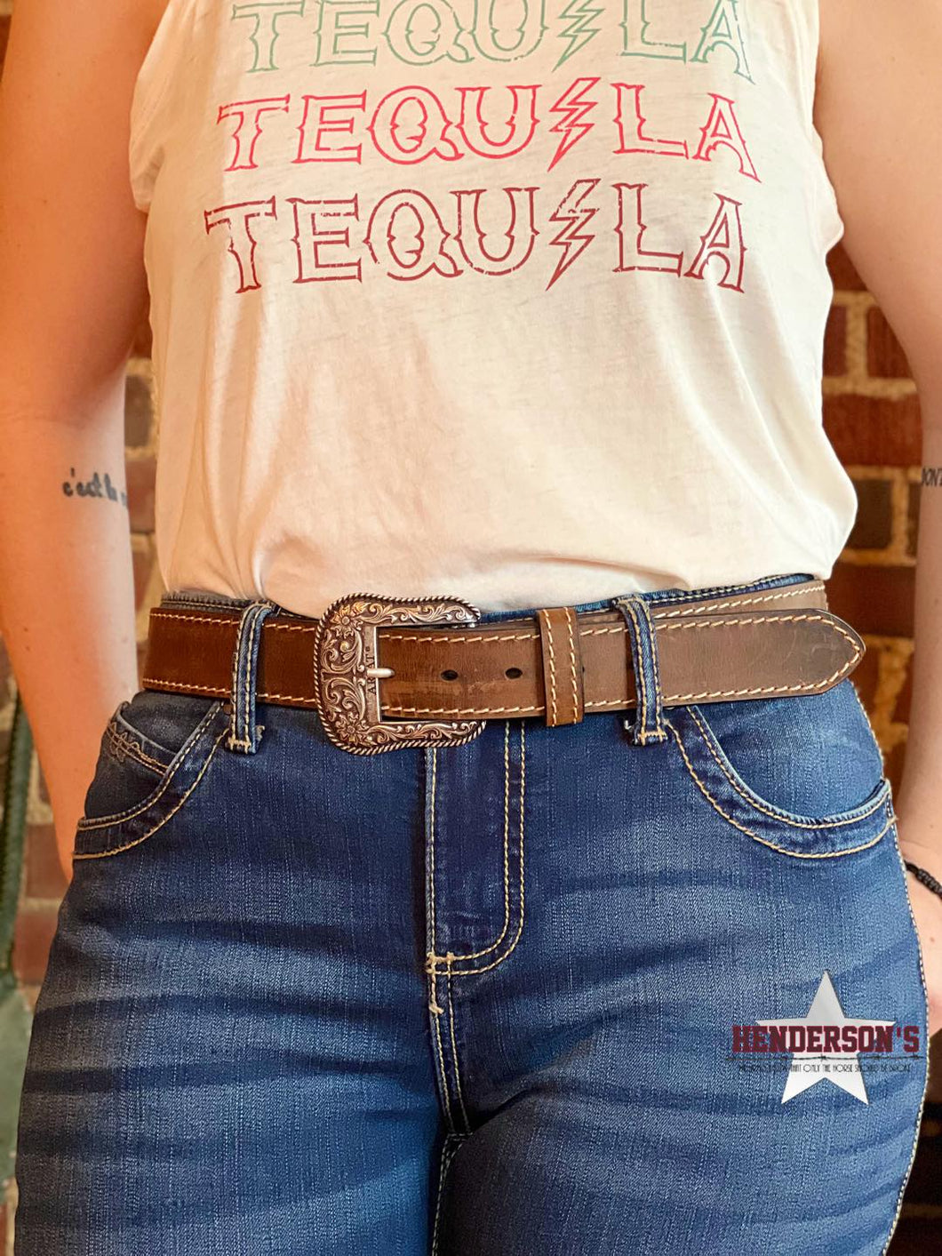 Accent Distressed Belt - Henderson's Western Store