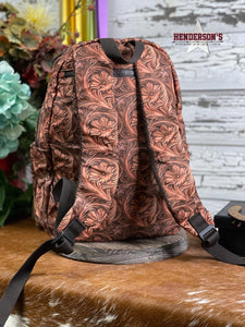 Load image into Gallery viewer, Diaper Backpack by Montana West ~ Brown Floral - Henderson&#39;s Western Store