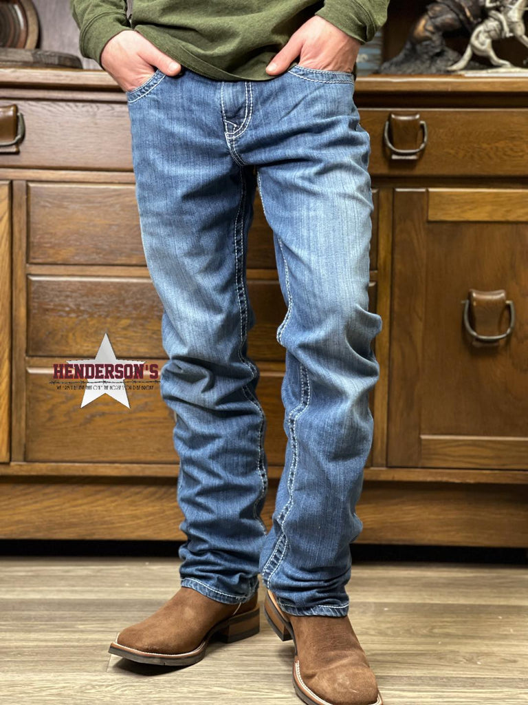 Ian Medium Stone Jeans by Cinch - Henderson's Western Store