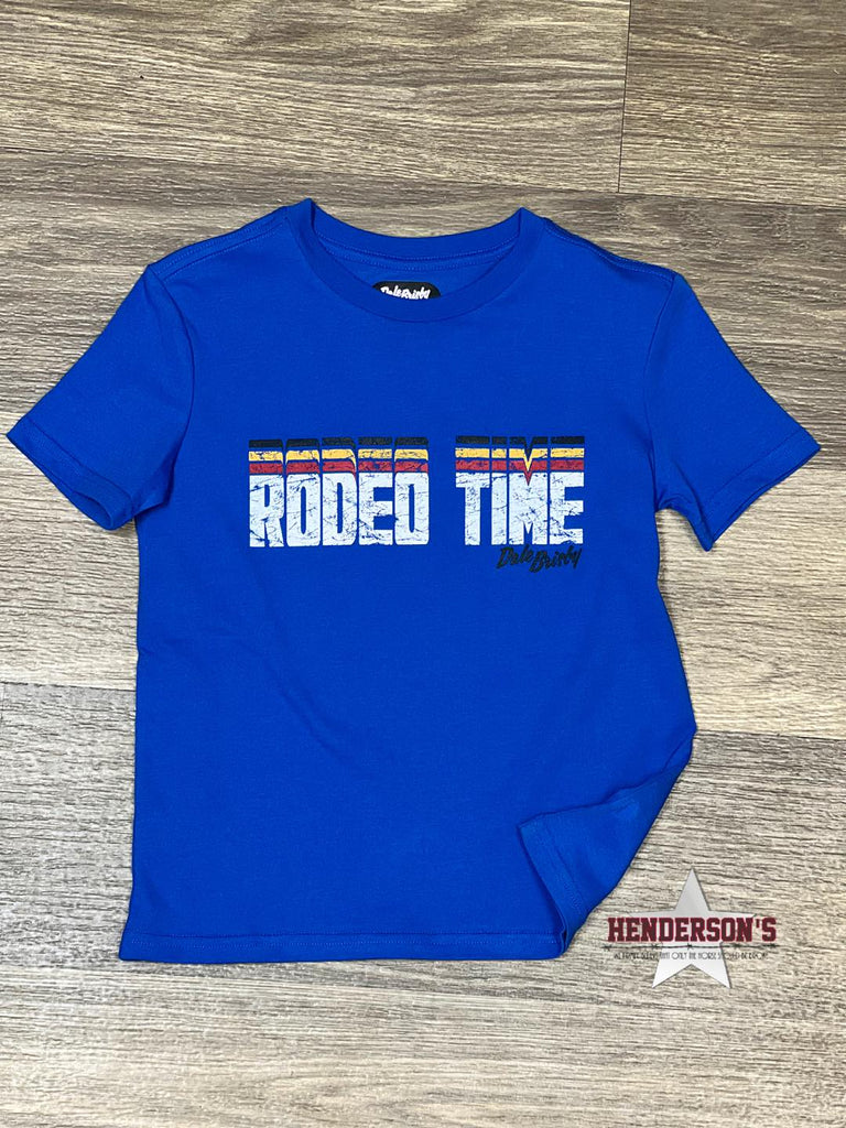 Boy's Rodeo Time Tee ~ Blue - Henderson's Western Store