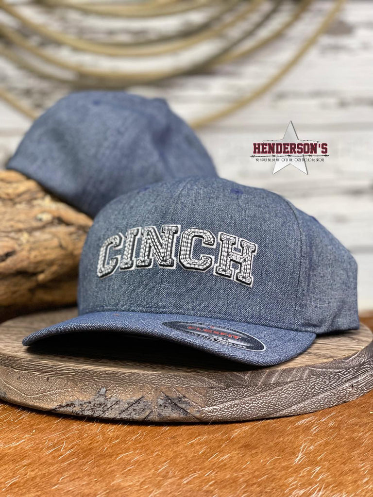 Cinch Embroidered Flex Fit Ball Cap ~ Navy - Henderson's Western Store