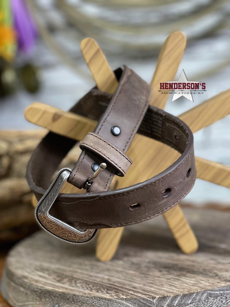 Distressed Leather Belt - Henderson's Western Store