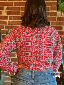 Load image into Gallery viewer, Ladies Cinch  ~ Red Print - Henderson&#39;s Western Store