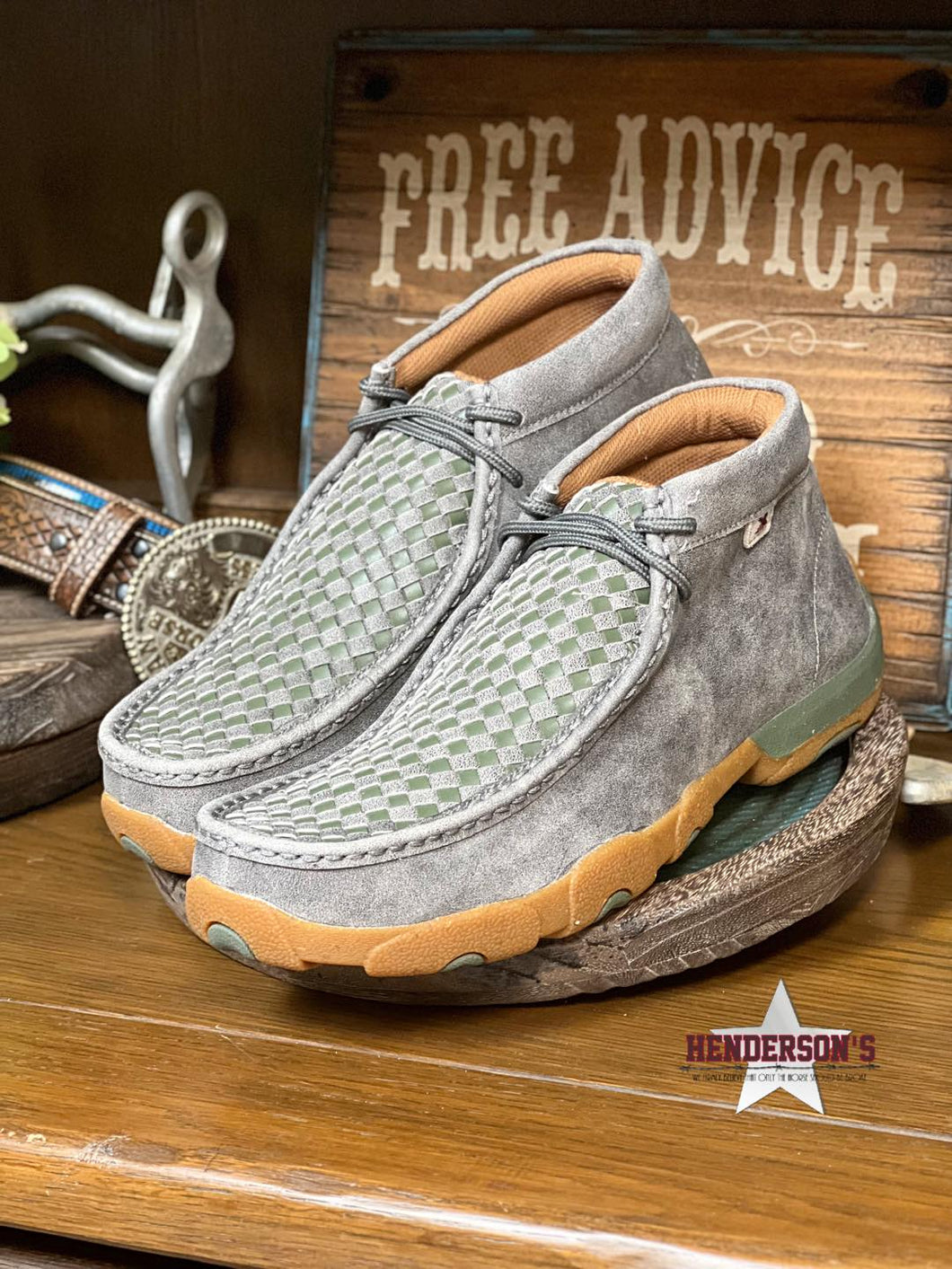 Chukka Driving Moc by Twisted X ~ Grey & Olive - Henderson's Western Store
