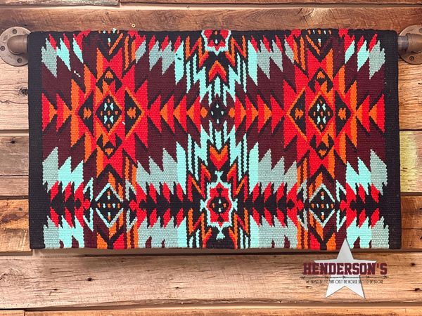 Ranch Pad ~ Aztec ~ Turquoise - Henderson's Western Store