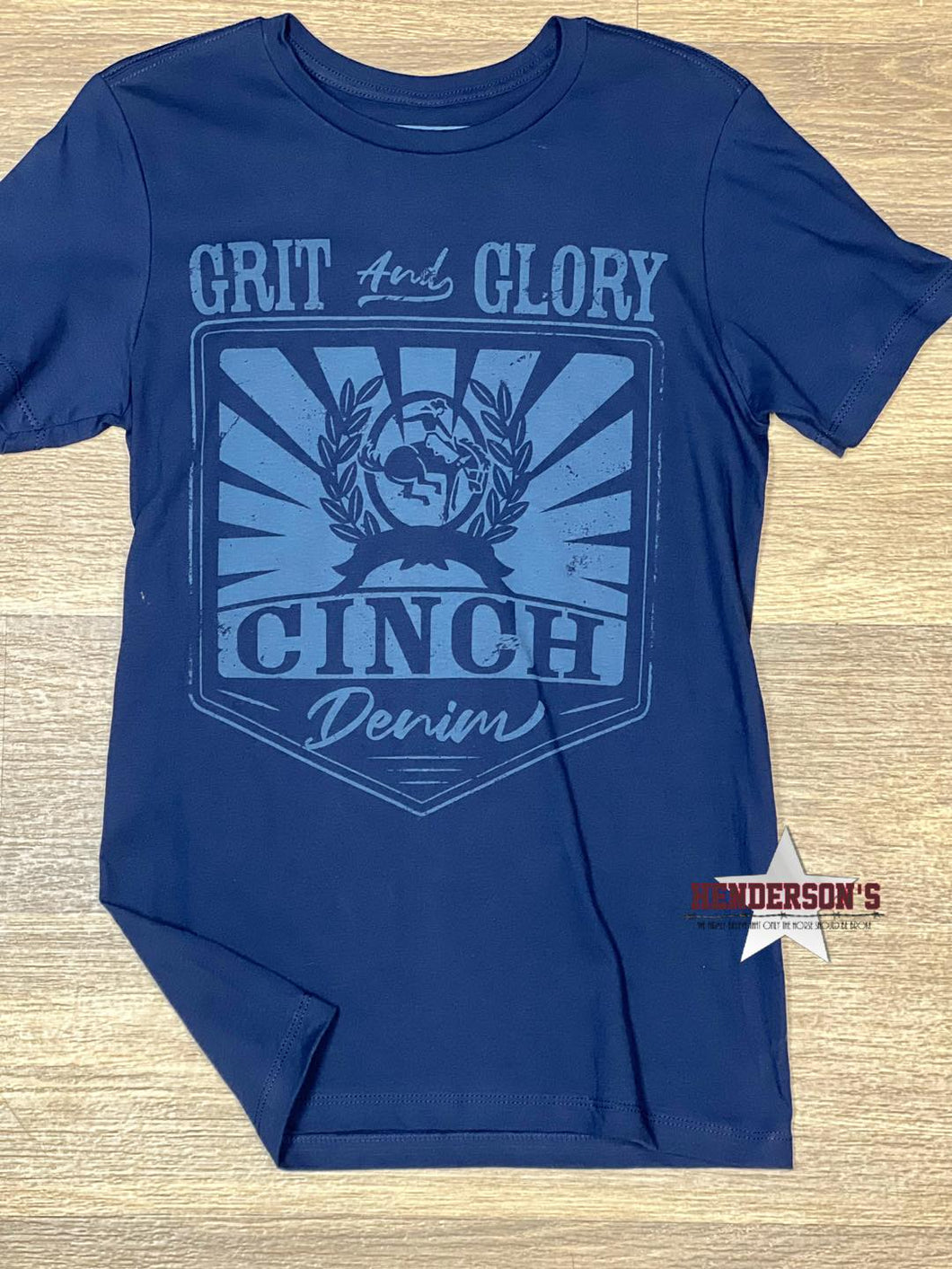 Men's Cinch Grit & Glory Tee ~ Navy - Henderson's Western Store