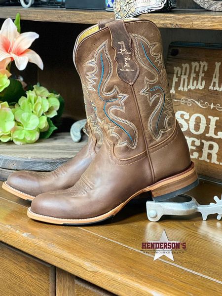 Wells Leather Cowboy Boots by Justin - Henderson's Western Store