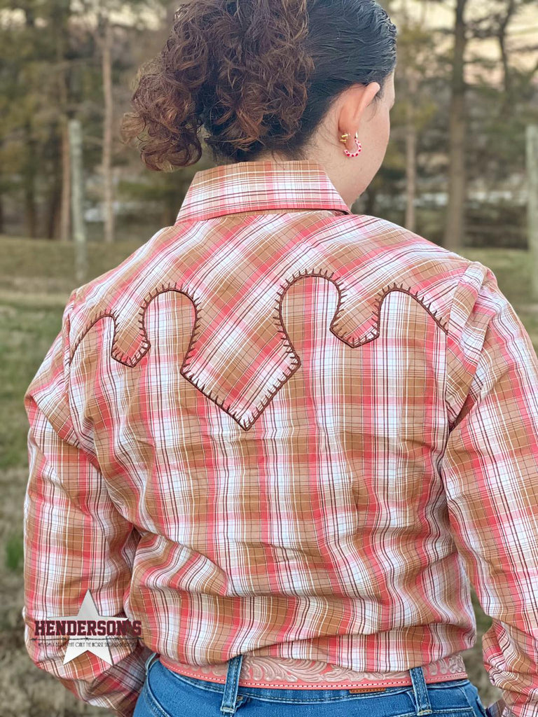 Cowgirl Legend Plaid ~ Coral - Henderson's Western Store