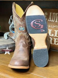 Load image into Gallery viewer, Wells Leather Cowboy Boots by Justin - Henderson&#39;s Western Store