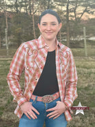 Cowgirl Legend Plaid ~ Coral - Henderson's Western Store