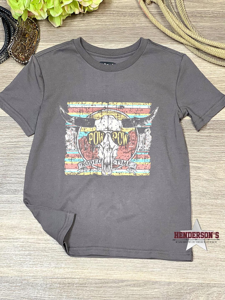 Dale Brisby Pow Pow Tee ~ Charcoal - Henderson's Western Store