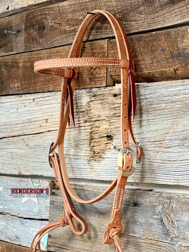 Rattlesnake Brow Headstall by Berlin Leather - Henderson's Western Store
