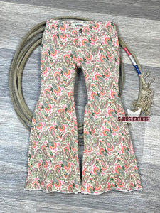 Load image into Gallery viewer, Girl&#39;s Paisley Bell Bottoms by Rock &amp; Roll - Henderson&#39;s Western Store