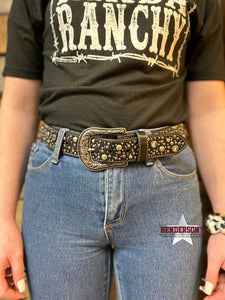 Load image into Gallery viewer, Ladies Angel Ranch Belt ~ Silver Shimmer - Henderson&#39;s Western Store