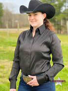 RHC Taffeta Concealed Zipper Show Shirt - Black - Henderson's Western Store