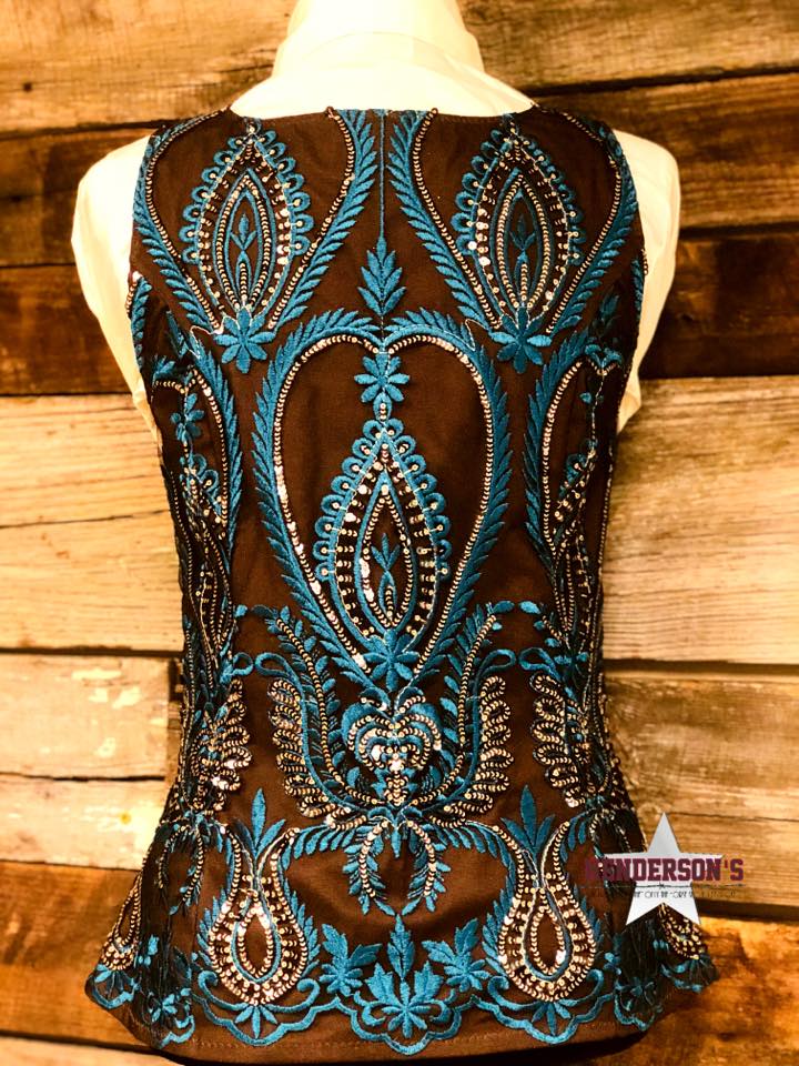 Laura May Chocolate Show Vest Vest Cowgirl Junk Co.   