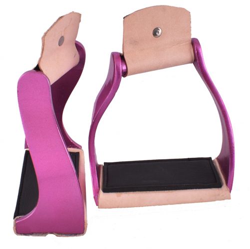 Color Coated Aluminum Stirrup ~ Pink - Henderson's Western Store