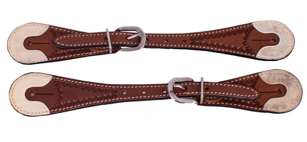 Argentina Leather Spur Strap ~ Rawhide Ends - Henderson's Western Store