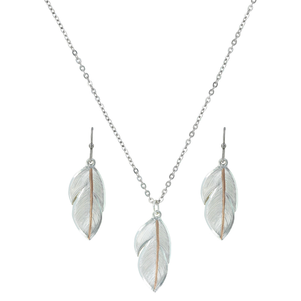 Downy Feather Necklace Set - Henderson's Western Store