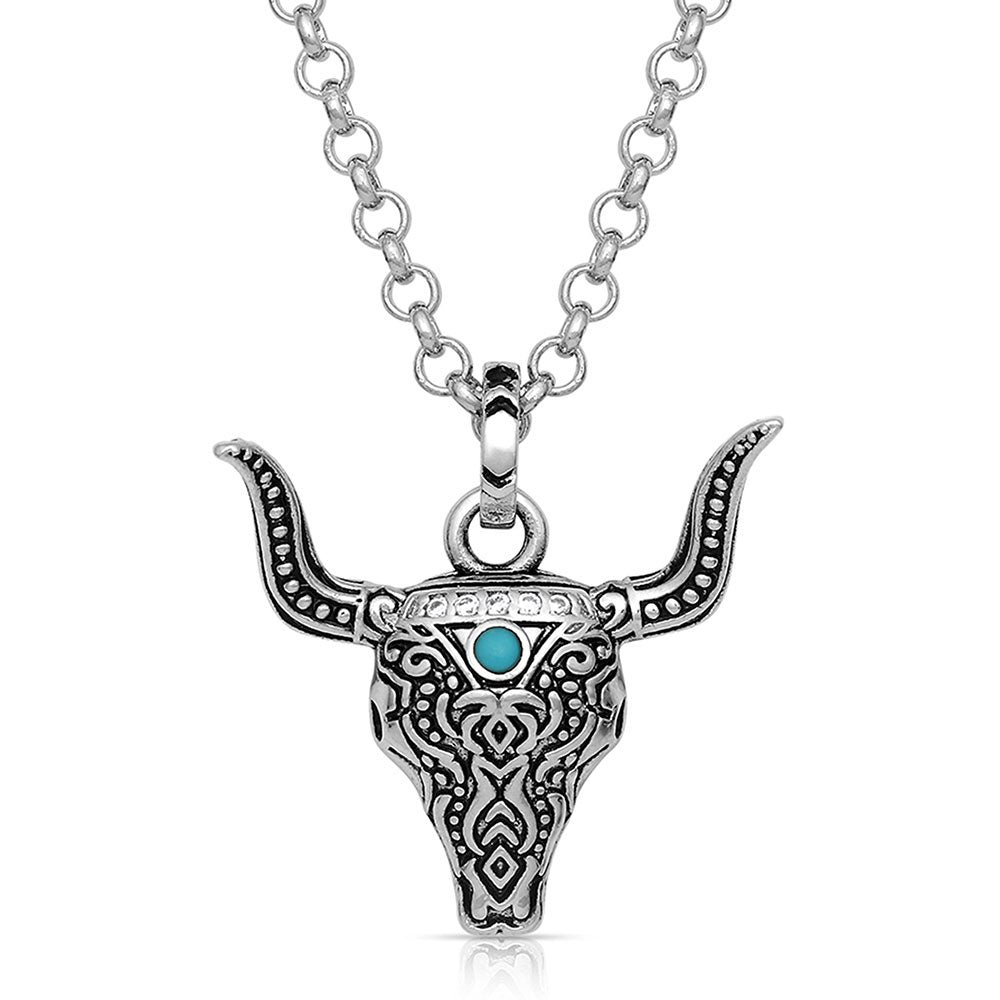 Sky Touched Steerhead Necklace - Henderson's Western Store