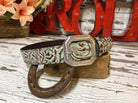 Turquoise Floral Belt Women's Belt Henderson's Western Store   