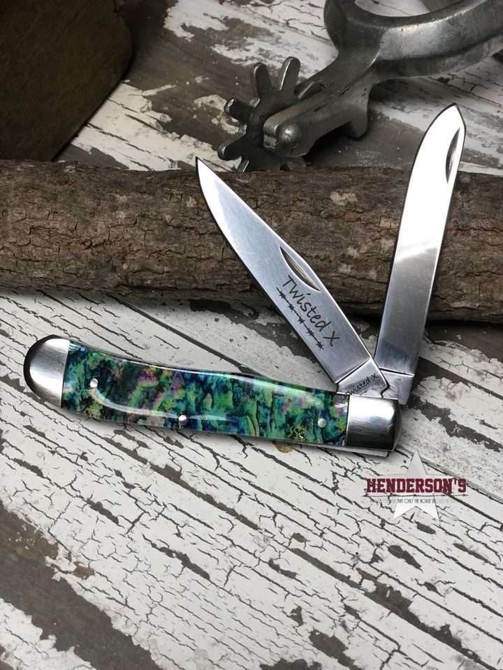 Twisted X Knife ~ Abalone - Henderson's Western Store