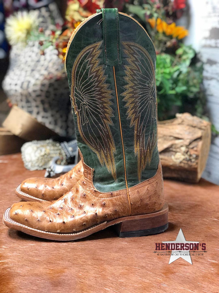 Brown Ostritch Anderson Bean Boots ~ 6.5 - Henderson's Western Store