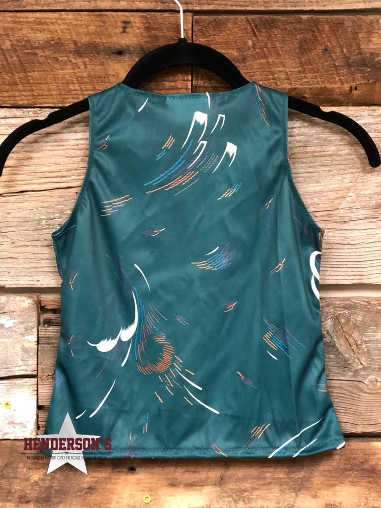 Abstract Peacock Youth "Mini" Vest - Henderson's Western Store