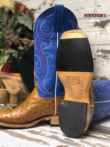 Load image into Gallery viewer, Antique Saddle Ostrich Boots from Horse Power - Henderson&#39;s Western Store