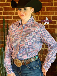 Load image into Gallery viewer, Rough Stock For Her - Navy &amp; Red - Henderson&#39;s Western Store