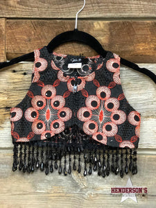 Load image into Gallery viewer, Black Ayala &quot;Mini&quot;  Youth Bolero ~ Beaded Fringe - Henderson&#39;s Western Store