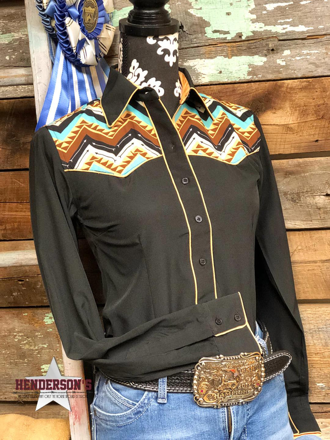 RHC Aztec Easy Care Button Down - Henderson's Western Store