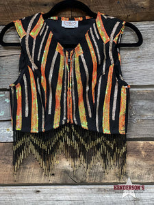 Load image into Gallery viewer, Bengals Cropped Vest - Henderson&#39;s Western Store