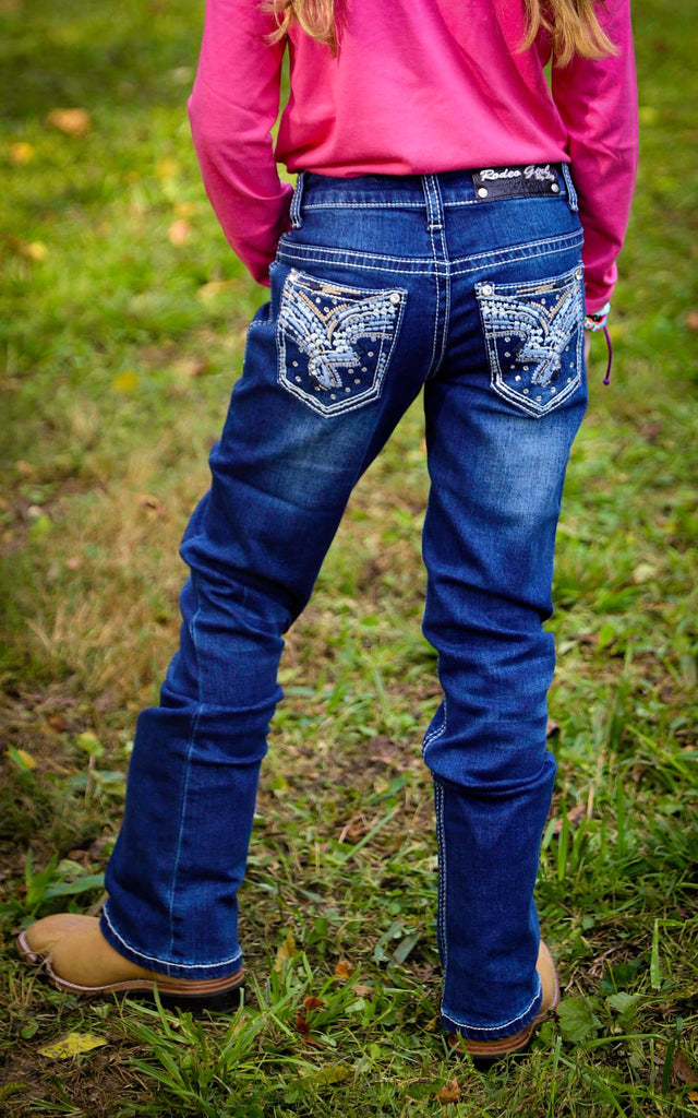 Rodeo Girl by Liz Jeans ~ Starry Night Girls Apparel Crazy Cowboy   