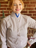 RHC Ladies Hunt Shirt ~ Brown Check - Henderson's Western Store