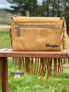 Load image into Gallery viewer, Wrangler Leather Fringe Crossbody ~ Brown - Henderson&#39;s Western Store