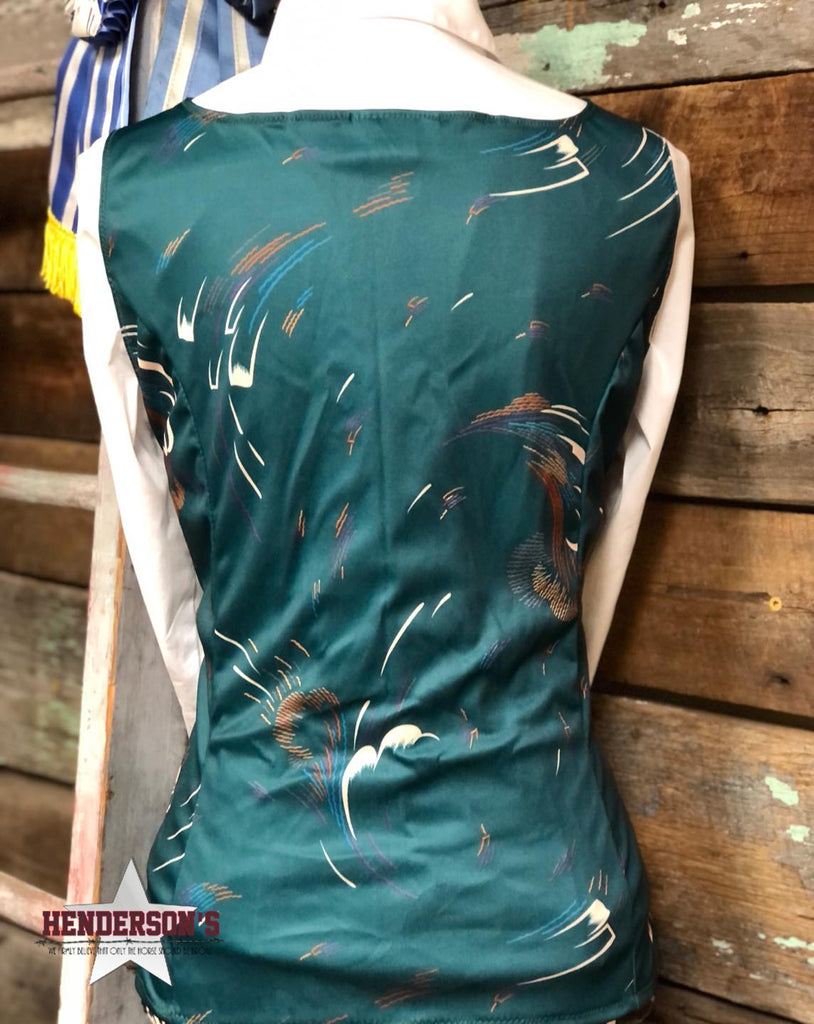 Abstract Peacock Show Vest - Henderson's Western Store