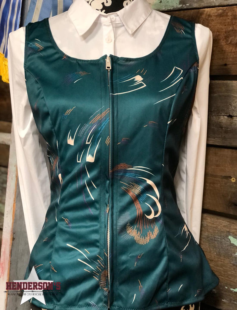 Abstract Peacock Show Vest - Henderson's Western Store