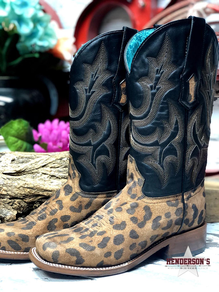 Camel Leopard Print Boots by Corral - Henderson's Western Store
