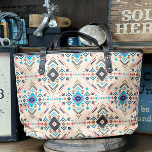Load image into Gallery viewer, Montana West Aztec Print Canvas Tote - Henderson&#39;s Western Store