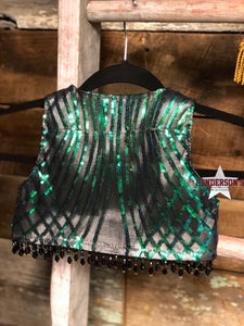 Load image into Gallery viewer, Cats eye &quot;Mini&quot; Youth Bolero Vest Cowgirl Junk Co.   