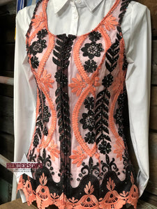 Load image into Gallery viewer, Coral Craze Show Vest - Henderson&#39;s Western Store