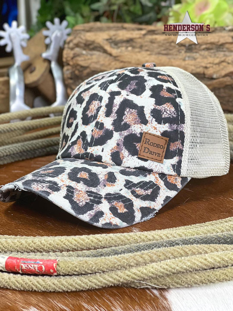 Rodeo Drive Trucker Cap ~ Cheetah - Henderson's Western Store