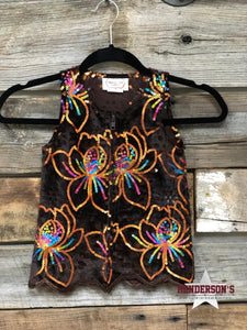 Load image into Gallery viewer, Chocolate Explosion &quot;Mini&quot;  Youth Show Vest - Henderson&#39;s Western Store