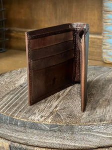 Load image into Gallery viewer, Men&#39;s Leather Wallet by Montana West ~ Chocolate - Henderson&#39;s Western Store